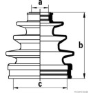 Herth+Buss Jakoparts | Faltenbalgsatz, Antriebswelle | J2862000