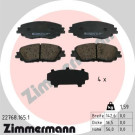 Zimmermann | Bremsbelagsatz, Scheibenbremse | 22768.165.1 Zimmermann | Bremsbelagsatz, Scheibenbremse | 22768.165.1