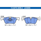 ATE | Bremsbelagsatz, Scheibenbremse | 13.0470-3859.2 ATE | Bremsbelagsatz, Scheibenbremse | 13.0470-3859.2