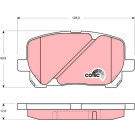 TRW | Bremsbelagsatz, Scheibenbremse | GDB3315 TRW | Bremsbelagsatz, Scheibenbremse | GDB3315