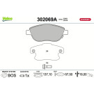 Valeo | Bremsbelagsatz, Scheibenbremse | 302069A Valeo | Bremsbelagsatz, Scheibenbremse | 302069A