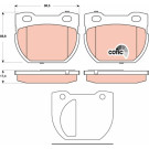 TRW | Bremsbelagsatz, Scheibenbremse | GDB1666 TRW | Bremsbelagsatz, Scheibenbremse | GDB1666