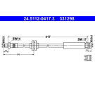 ATE | Bremsschlauch | 24.5112-0417.3