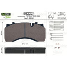 Valeo | Bremsbelagsatz, Scheibenbremse | 882224 Valeo | Bremsbelagsatz, Scheibenbremse | 882224