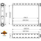 NRF | Wärmetauscher, Innenraumheizung | 54440