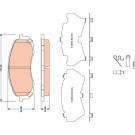 TRW | Bremsbelagsatz, Scheibenbremse | GDB3469 TRW | Bremsbelagsatz, Scheibenbremse | GDB3469