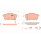 TRW | Bremsbelagsatz, Scheibenbremse | GDB1673 TRW | Bremsbelagsatz, Scheibenbremse | GDB1673