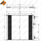 NRF | Kondensator, Klimaanlage | 350204