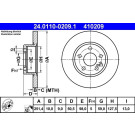 ATE | Bremsscheibe | 24.0110-0209.1