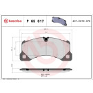 Brembo | Bremsbelagsatz, Scheibenbremse | P 65 017 Brembo | Bremsbelagsatz, Scheibenbremse | P 65 017