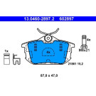 ATE | Bremsbelagsatz, Scheibenbremse | 13.0460-2897.2