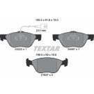 Textar | Bremsbelagsatz, Scheibenbremse | 2322201 Textar | Bremsbelagsatz, Scheibenbremse | 2322201