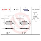 Brembo | Bremsbelagsatz, Scheibenbremse | P 61 078 Brembo | Bremsbelagsatz, Scheibenbremse | P 61 078