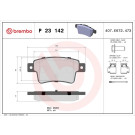 Brembo | Bremsbelagsatz, Scheibenbremse | P 23 142 Brembo | Bremsbelagsatz, Scheibenbremse | P 23 142