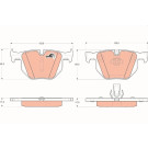 TRW | Bremsbelagsatz, Scheibenbremse | GDB1727 TRW | Bremsbelagsatz, Scheibenbremse | GDB1727