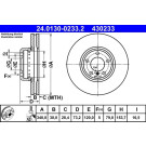 ATE | Bremsscheibe | 24.0130-0233.2