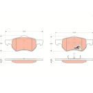 TRW | Bremsbelagsatz, Scheibenbremse | GDB4128 TRW | Bremsbelagsatz, Scheibenbremse | GDB4128