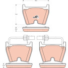 TRW | Bremsbelagsatz, Scheibenbremse | GDB1688 TRW | Bremsbelagsatz, Scheibenbremse | GDB1688