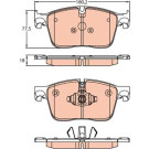 TRW | Bremsbelagsatz, Scheibenbremse | GDB2145 TRW | Bremsbelagsatz, Scheibenbremse | GDB2145