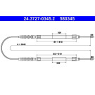 ATE | Seilzug, Feststellbremse | 24.3727-0345.2