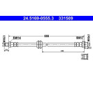 ATE | Bremsschlauch | 24.5169-0555.3