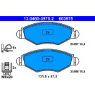 ATE | Bremsbelagsatz, Scheibenbremse | 13.0460-3975.2 ATE | Bremsbelagsatz, Scheibenbremse | 13.0460-3975.2