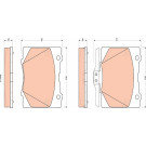 TRW | Bremsbelagsatz, Scheibenbremse | GDB3498 TRW | Bremsbelagsatz, Scheibenbremse | GDB3498