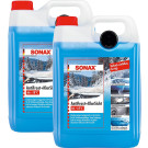 2x SONAX 01345000 Scheibenfrostschutz bis -18°C Citrus, 10L