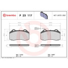 Brembo | Bremsbelagsatz, Scheibenbremse | P 23 117 Brembo | Bremsbelagsatz, Scheibenbremse | P 23 117