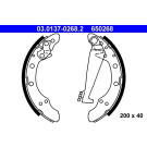 ATE 03.0137-0268.2 Bremsbackensatz 200 x 40 mm, mit Hebel