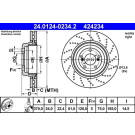 ATE | Bremsscheibe | 24.0124-0234.2