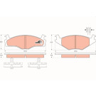 TRW COTEC GDB459 Bremsbeläge