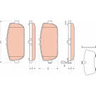 TRW | Bremsbelagsatz, Scheibenbremse | GDB3402 TRW | Bremsbelagsatz, Scheibenbremse | GDB3402