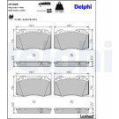 Delphi | Bremsbelagsatz, Scheibenbremse | LP1828 Delphi | Bremsbelagsatz, Scheibenbremse | LP1828