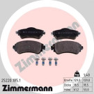 Zimmermann | Bremsbelagsatz, Scheibenbremse | 25220.185.1 Zimmermann | Bremsbelagsatz, Scheibenbremse | 25220.185.1