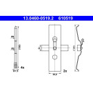 ATE | Zubehörsatz, Scheibenbremsbelag | 13.0460-0519.2