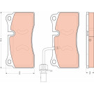 TRW | Bremsbelagsatz, Scheibenbremse | GDB1731 TRW | Bremsbelagsatz, Scheibenbremse | GDB1731