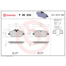 Brembo | Bremsbelagsatz, Scheibenbremse | P 06 034 Brembo | Bremsbelagsatz, Scheibenbremse | P 06 034