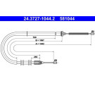 ATE | Seilzug, Feststellbremse | 24.3727-1044.2