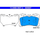 ATE | Bremsbelagsatz, Scheibenbremse | 13.0460-5607.2 ATE | Bremsbelagsatz, Scheibenbremse | 13.0460-5607.2