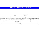 ATE | Seilzug, Feststellbremse | 24.3727-1833.2