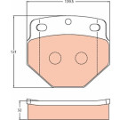 TRW | Bremsbelagsatz, Scheibenbremse | GDB5087 TRW | Bremsbelagsatz, Scheibenbremse | GDB5087