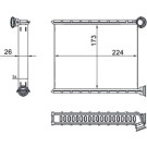 Mahle | Wärmetauscher, Innenraumheizung | AH 269 000S