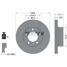 Textar | Bremsscheibe | 92115903