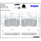 Delphi | Bremsbelagsatz, Scheibenbremse | LP1688 Delphi | Bremsbelagsatz, Scheibenbremse | LP1688