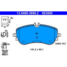 ATE 13.0460-3880.2 Bremsbeläge für VW AMAROK, CRAFTER, CALIFORNIA