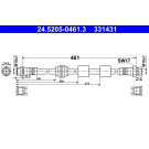 ATE | Bremsschlauch | 24.5205-0461.3