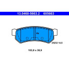 ATE | Bremsbelagsatz, Scheibenbremse | 13.0460-5663.2 ATE | Bremsbelagsatz, Scheibenbremse | 13.0460-5663.2