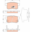 TRW | Bremsbelagsatz, Scheibenbremse | GDB3482 TRW | Bremsbelagsatz, Scheibenbremse | GDB3482