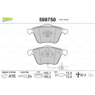 Valeo | Bremsbelagsatz, Scheibenbremse | 598750 Valeo | Bremsbelagsatz, Scheibenbremse | 598750